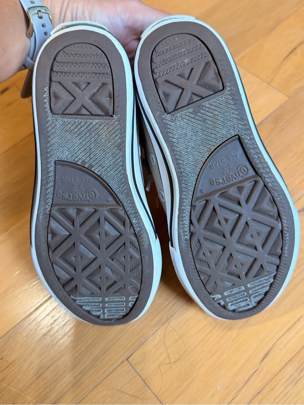Converse All Star Kids off white Canvas Sneakers